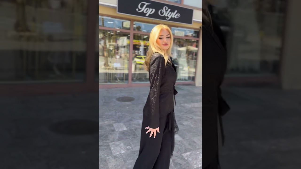 Elegantni komplet – čipkasti sako i klasične pantalone | Top Style