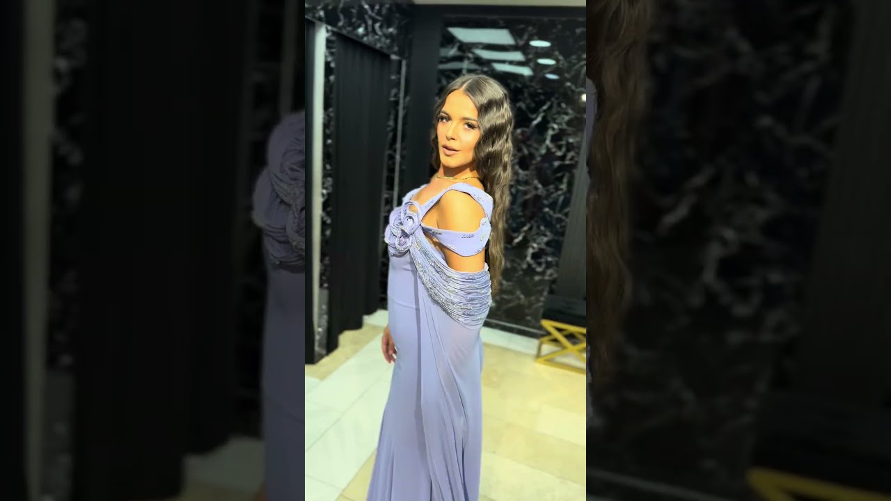 Elegantna duga sirena haljina u lavanda boji | Top Style