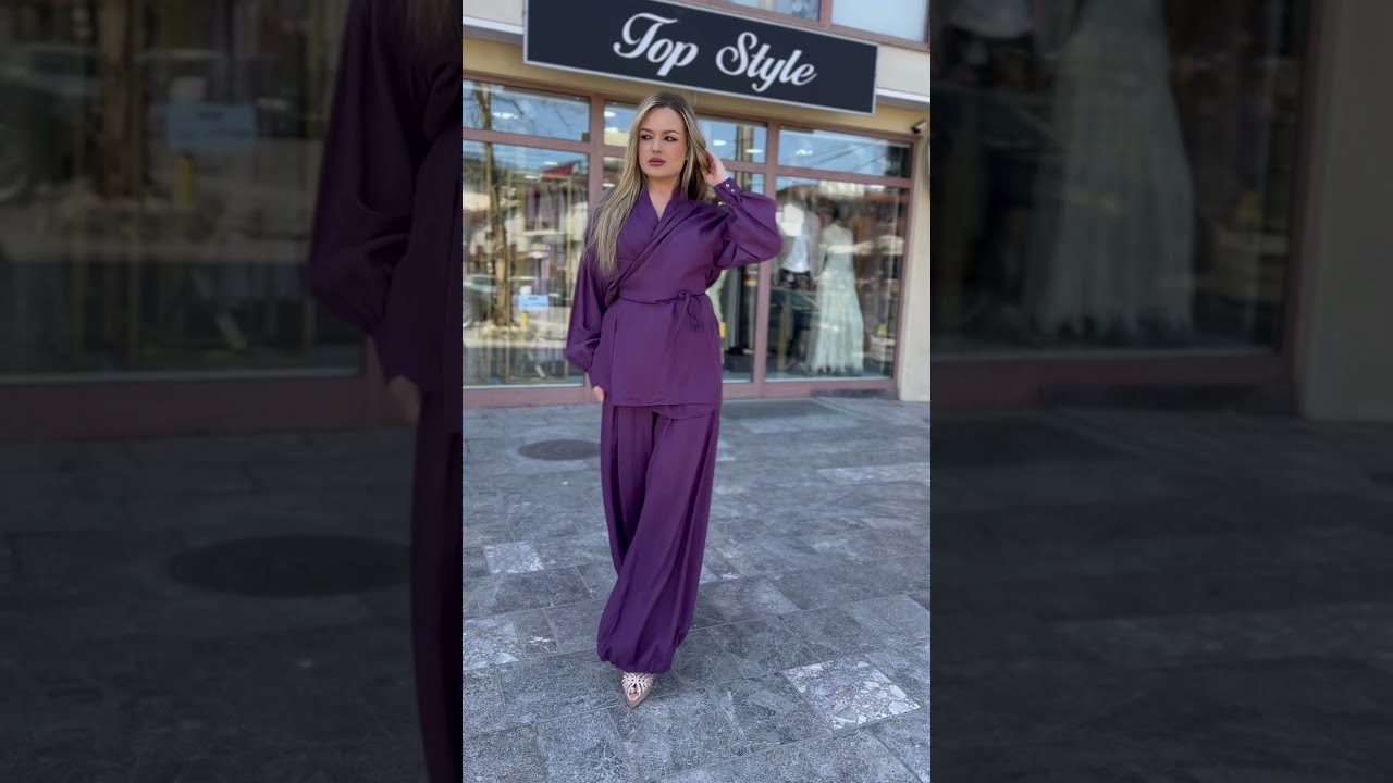 Premium Set – Kimono na preklop i široke pantalone | Top Style