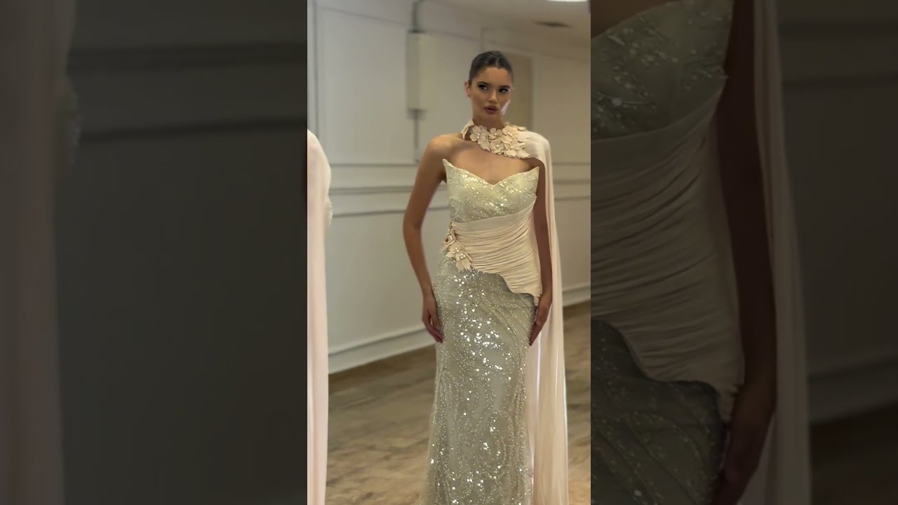 Ekskluzivna Svečana Haljina sa Šljokicama i Plaštom | Top Style