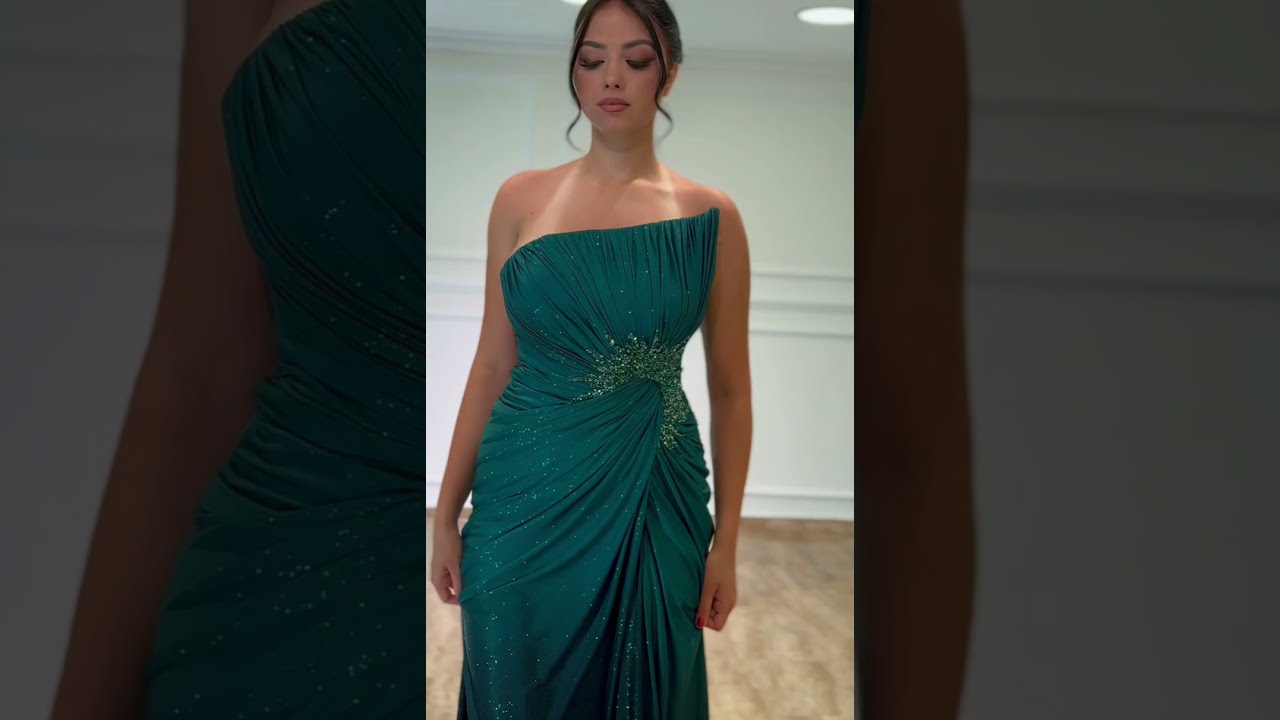 Duga sedefasta Pearl Shine haljina – Top kroj sa podesivim rukavima | Top Style