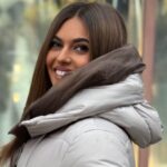 Duga ženska jakna bez krzna