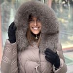 Jakna duga ženska sa kapuljačom i krznom - Slika 2
