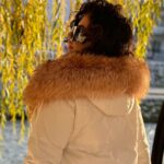Kratka parka sa prirodnim krznom - Slika 5