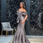 Duga sirena siva haljina