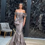 Duga sirena siva haljina