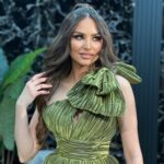 Plisirana Balska Haljina Olive Glam - Slika 3