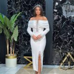 Haljina Midi otkrivenih ramena