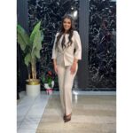 Bež komplet sako sa pantalonama