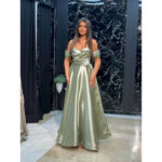 mint haljina A kroj maxi dužine