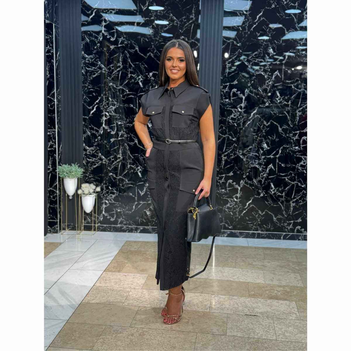 Crna-casual-midi-haljina