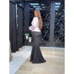Duga peplum sirena haljina
