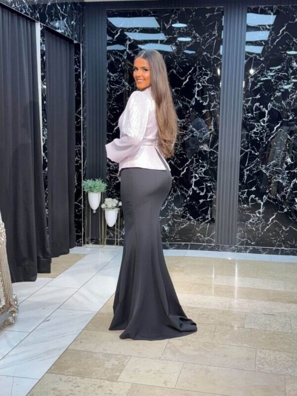 Duga peplum sirena haljina