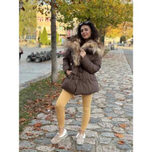 Braon-parka-sa-krznom