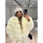 Bunda od prirodnog krzna lisice sa rajsferšlusom – Fox Luxury