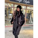 Duga jakna sa dva lica i krznenim detaljima – Dual Luxury