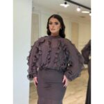 Elegantni set košulja sa karnerima i duga suknja