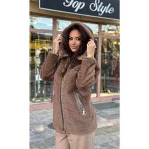 Jakna sa kapuljačom sa dva lica