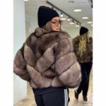 Bunda od prirodnog krzna lisice sa rajsferšlusom – Fox Luxury