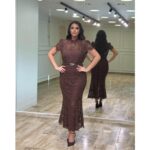 Midi sirena haljina od čipke