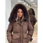Zimska duga perjana jakna sa krznom – Urban Luxury