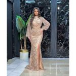 Elegantna večernja haljina Golden Mirage