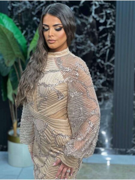 Elegantna večernja haljina Golden Mirage