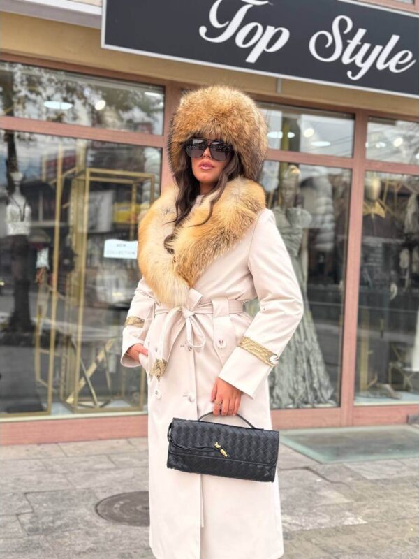 Zimska elegantna jakna sa prirodnim krznom – Royal Fur