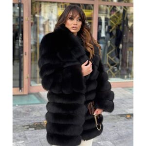 Bunda od prirodnog krzna sa mogućnošću skraćivanja dužine i rukava