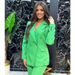 Zeleni elegantni komplet – sako i cigaret pantalone