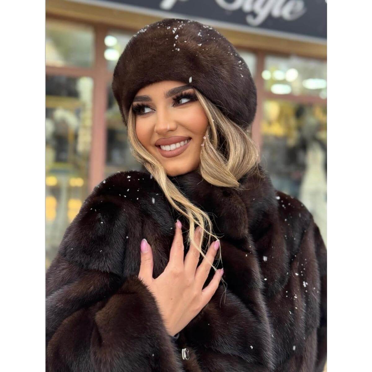 Šubara od prirodnog krzna nerca