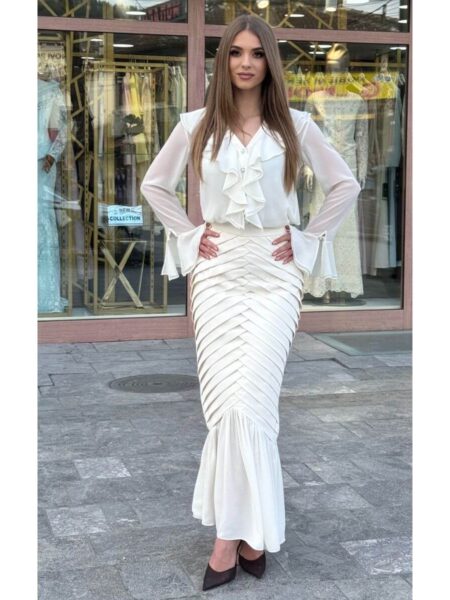 Elegantni komplet suknja i košulja