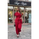 Satenski komplet kratkih rukava