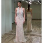 Glamurozna Pearl Radiance haljina – Ručni rad sa biserima i kristalima