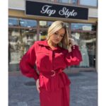 Komplet strukirana košulja sa suknjom