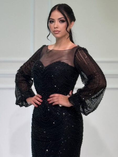 Svečana Duga Crna Haljina Midnight Glam