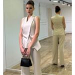 Elegantni ženski komplet – Prsluk sa podesivim reverima i pantalone