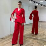 Svečani komplet - sako sa izrezanim rukavima i pantalone