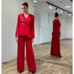Svečani komplet - sako sa izrezanim rukavima i pantalone